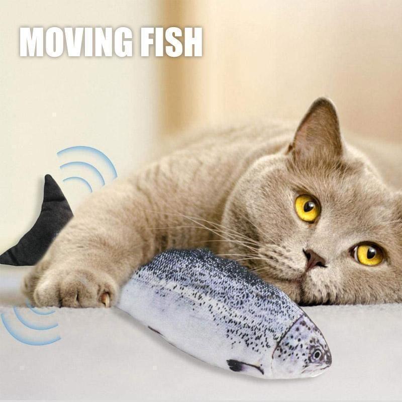 BowLift | Plush Simulation USB Charging Cat Fish Toy