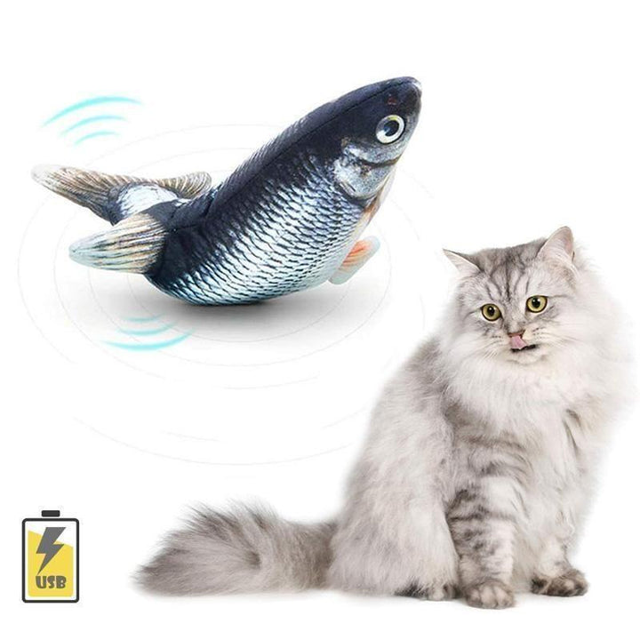 BowLift | Plush Simulation USB Charging Cat Fish Toy