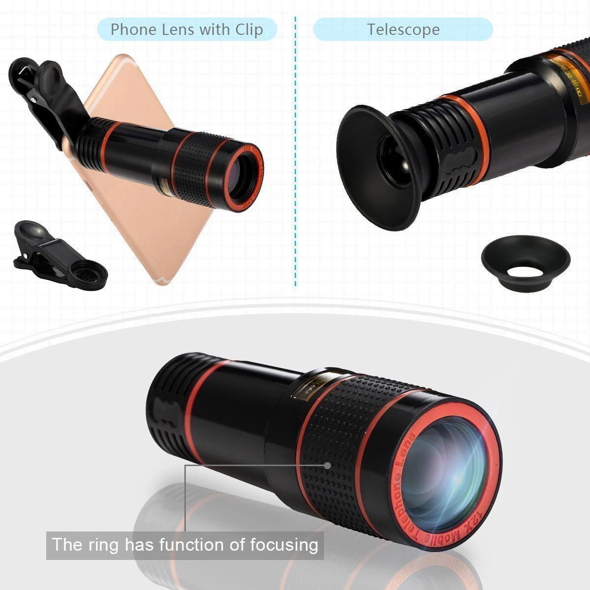 BowLift | 12X Phone Camera Lens Kit