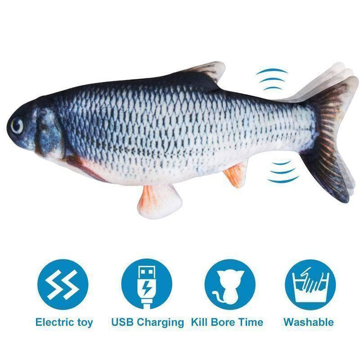 BowLift | Plush Simulation USB Charging Cat Fish Toy