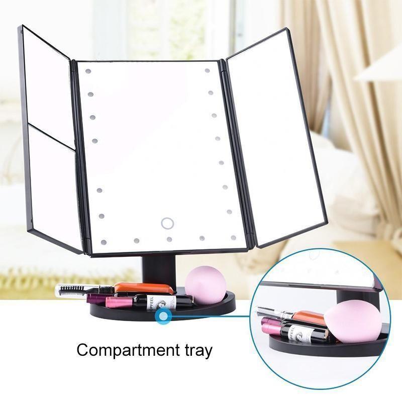 BowLift | Lighted Makeup Vanity Mirror, 24LED