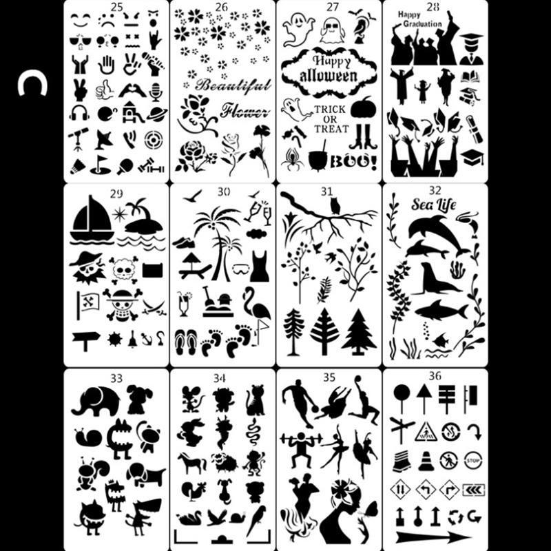 BowLift | Fast Draw Stencil Art Templates (12 Sheets/Set )
