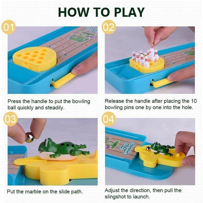 BowLift | Creative Mini Frog Bowling Table