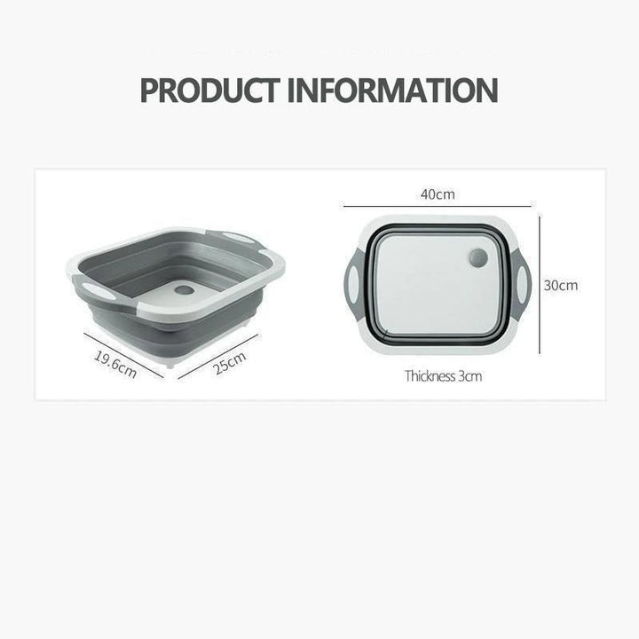 BowLift | Multifunctional Cutting Board Foldable Sink Drain Basket