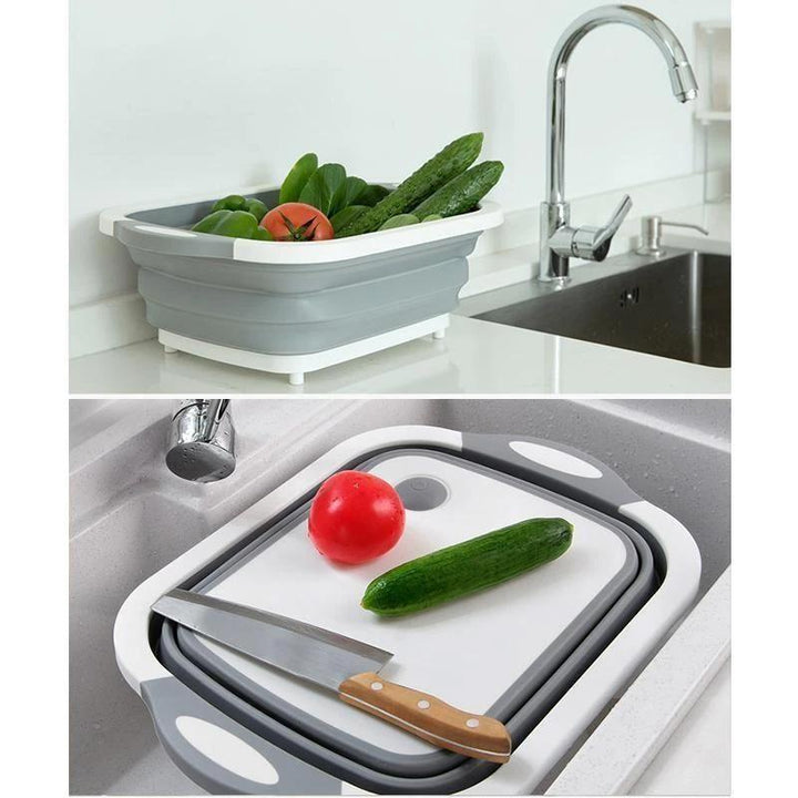 BowLift | Multifunctional Cutting Board Foldable Sink Drain Basket