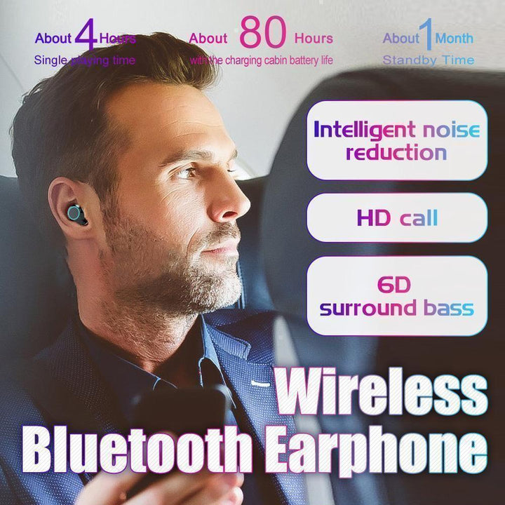 BowLift | Waterproof Wireless Bluetooth Earphone, Black