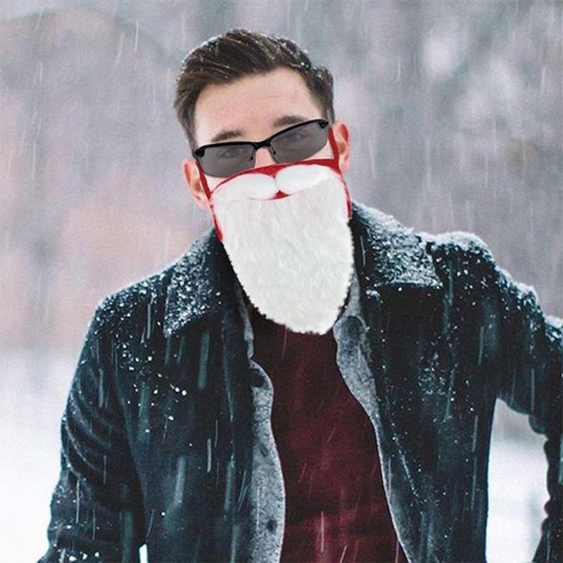 BowLift | Santa Beard Face Mask Costume(2 pcs In One Set)
