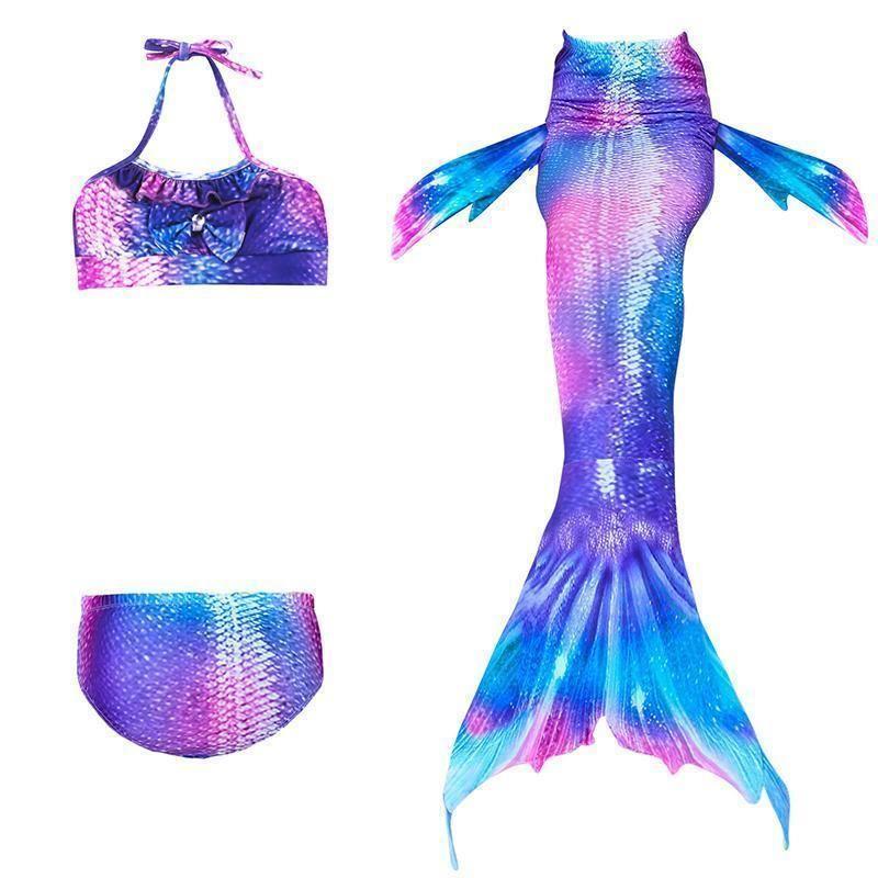 BowLift | Girls Mermaid Tail Kids Swimsuit Bikini Set