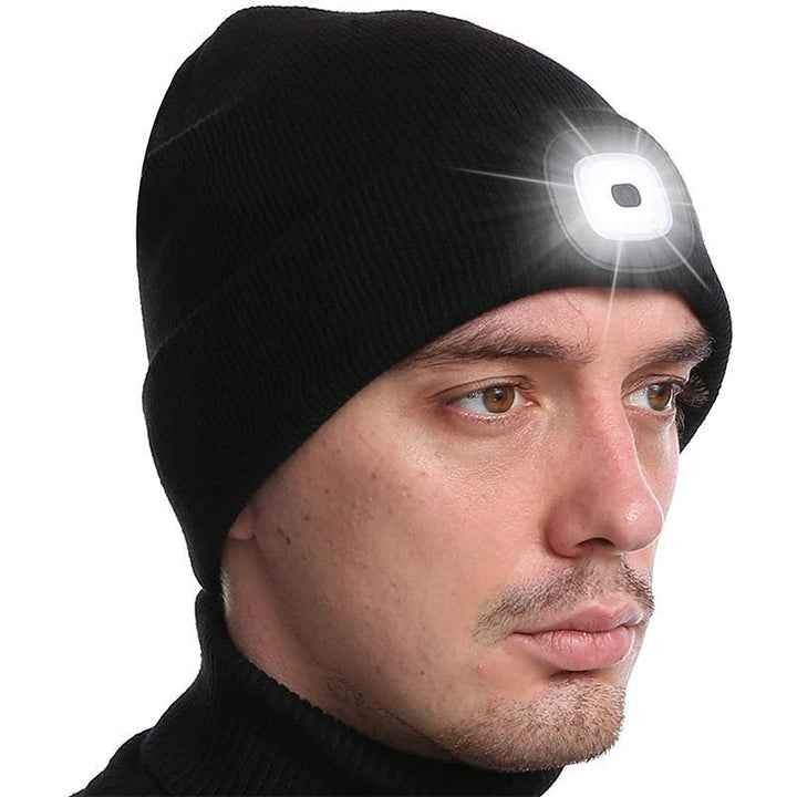BowLift | Unisex Winter Warm Knit Hat Head Torch Cap