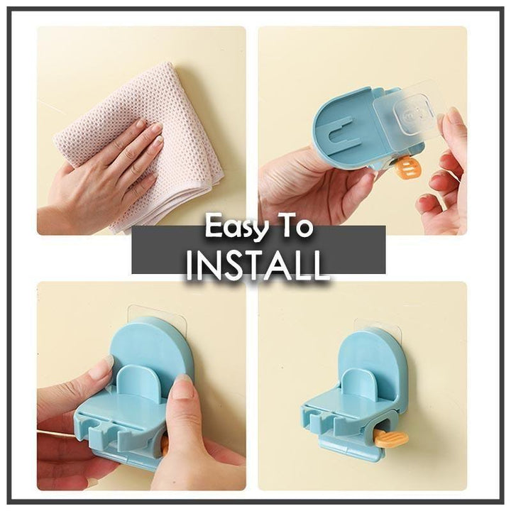 BowLift | Toothbrush Holder And Rolling Toothpaste Squeezer