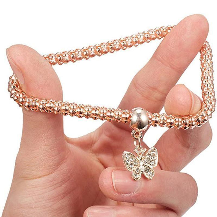 BowLift | Charm Rhinestone Popcorn Bracelet