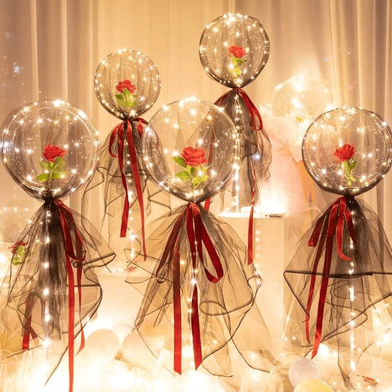 BowLift | LED Luminous Balloon Rose Bouquet