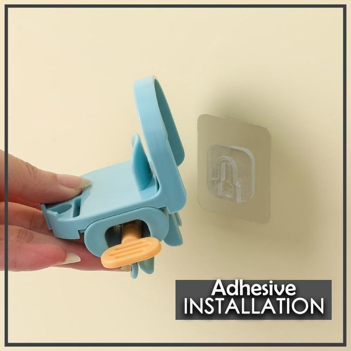 BowLift | Toothbrush Holder And Rolling Toothpaste Squeezer
