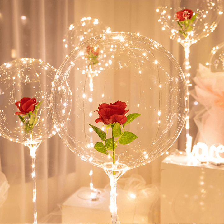 BowLift | LED Luminous Balloon Rose Bouquet