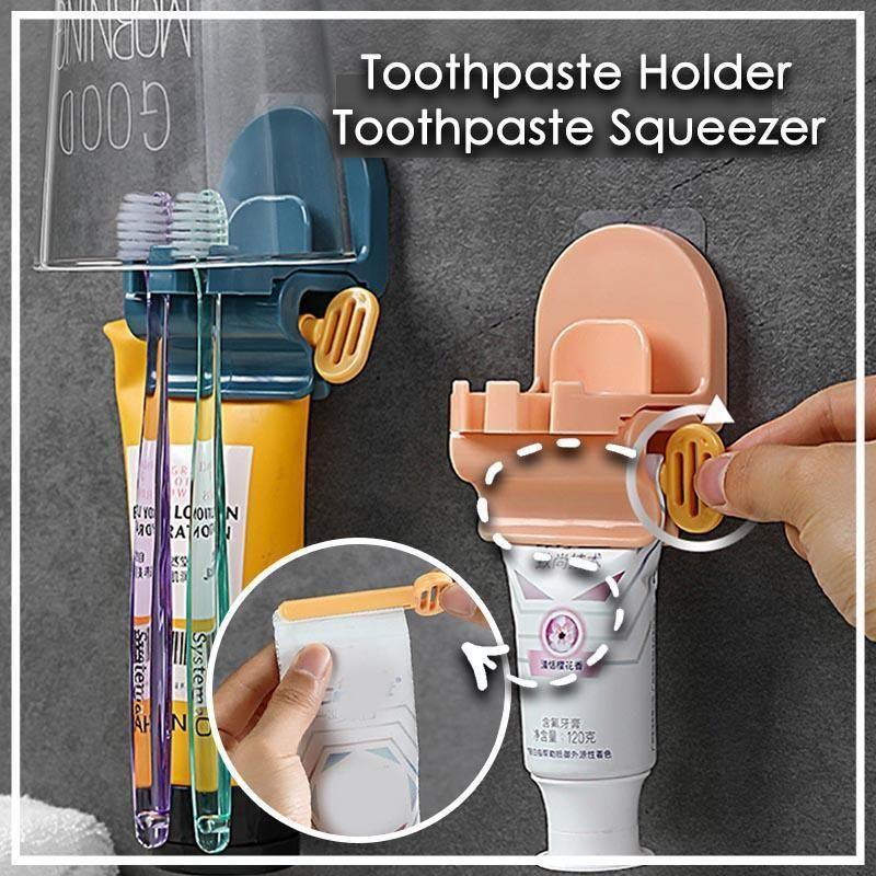 BowLift | Toothbrush Holder And Rolling Toothpaste Squeezer