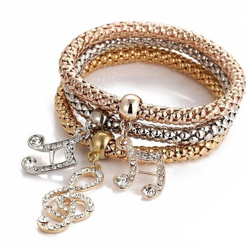 BowLift | Charm Rhinestone Popcorn Bracelet