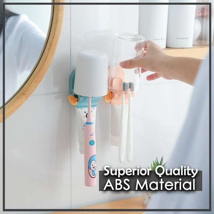 BowLift | Toothbrush Holder And Rolling Toothpaste Squeezer