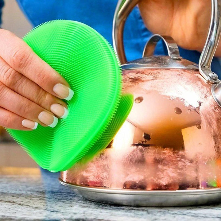 BowLift | Food Grade Multi-Function Antibacterial Silicone Scrubber Sponge Cleaning Brush Kitchen ， 5pcs