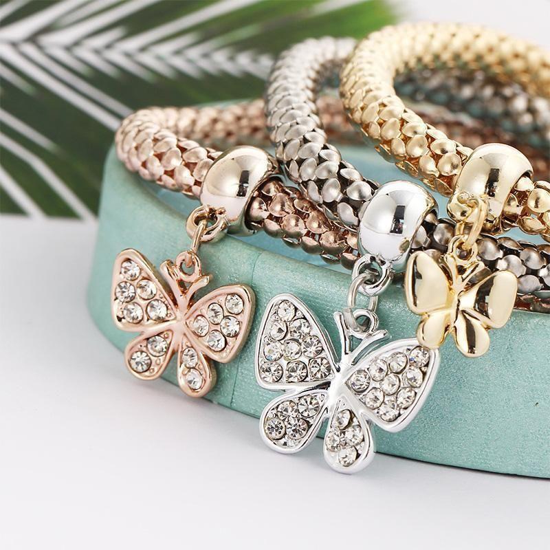 BowLift | Charm Rhinestone Popcorn Bracelet