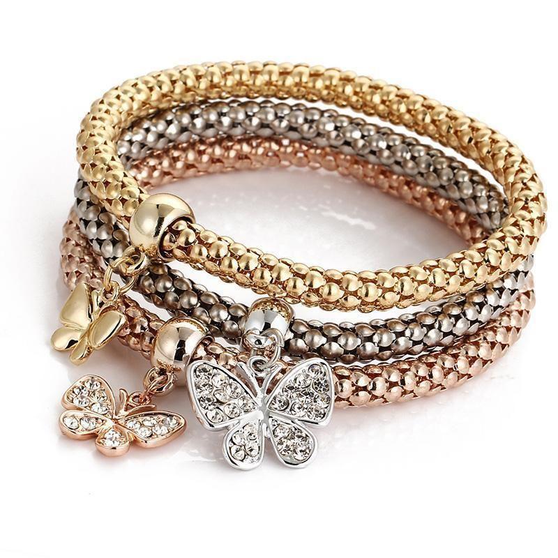 BowLift | Charm Rhinestone Popcorn Bracelet