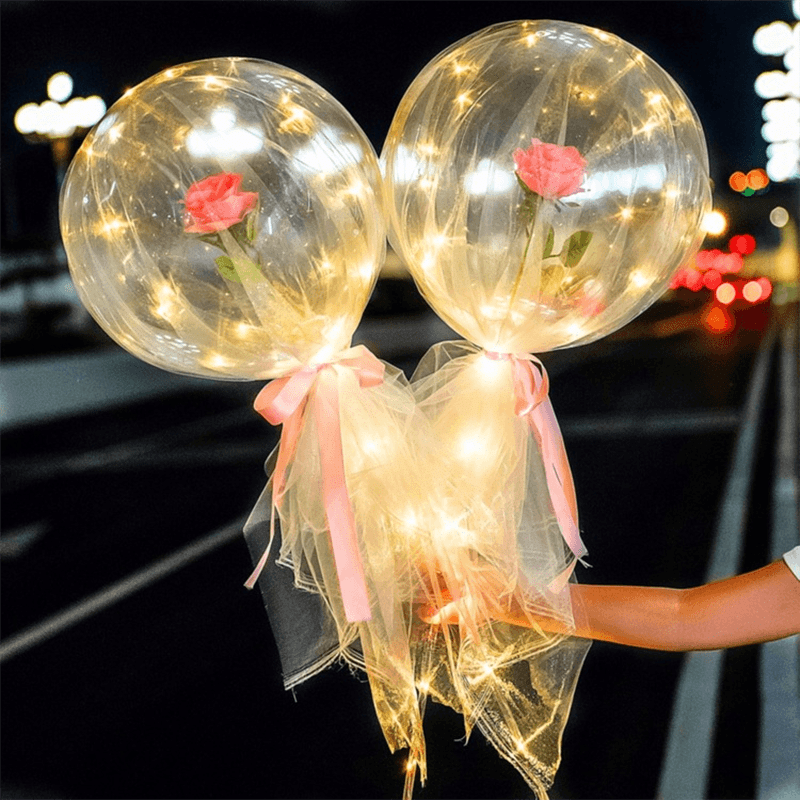 BowLift | LED Luminous Balloon Rose Bouquet