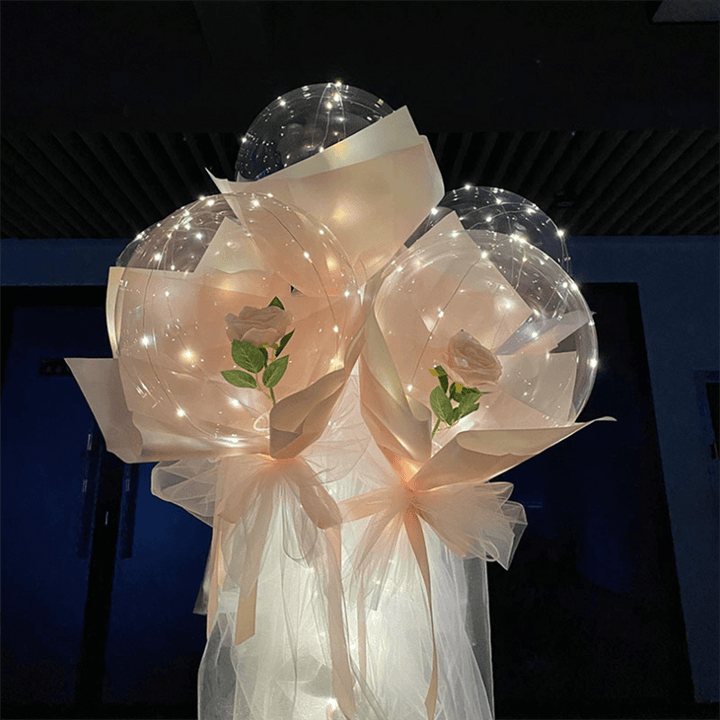 BowLift | LED Luminous Balloon Rose Bouquet