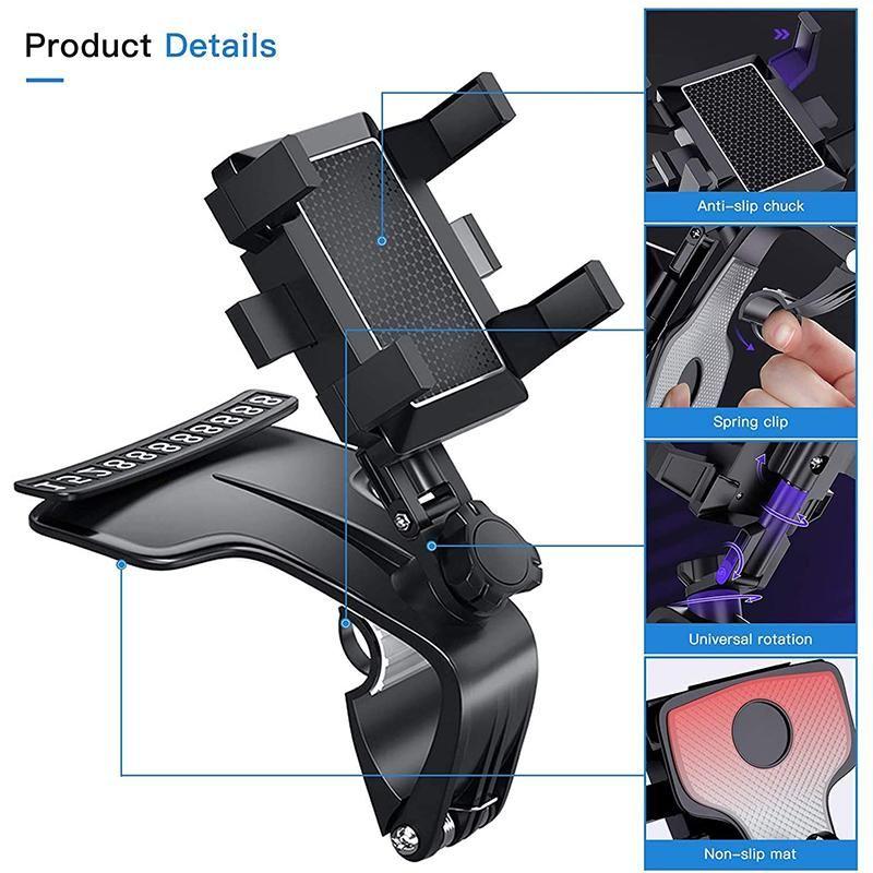 BowLift | Car Dashboard Phone Holder with Number Plate