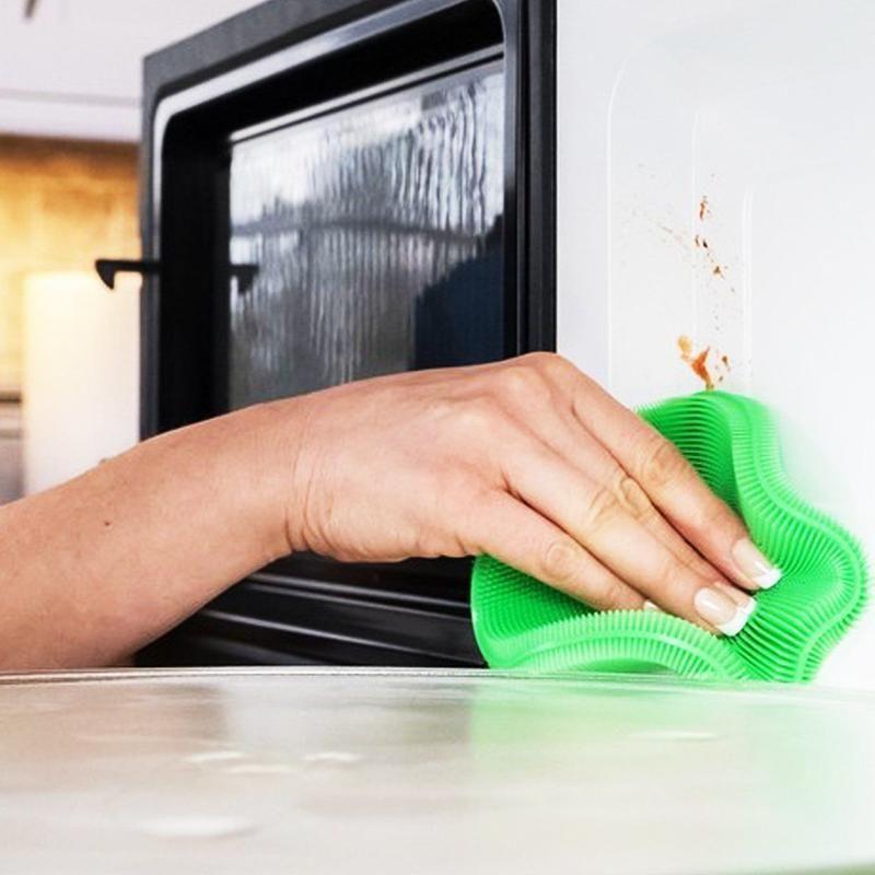 BowLift | Food Grade Multi-Function Antibacterial Silicone Scrubber Sponge Cleaning Brush Kitchen ， 5pcs