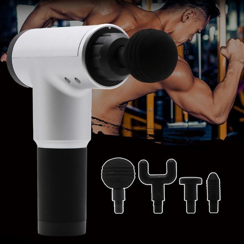 BowLift | Deep Tissue Massage Gun, Muscle Massager with 4 Massage Heads