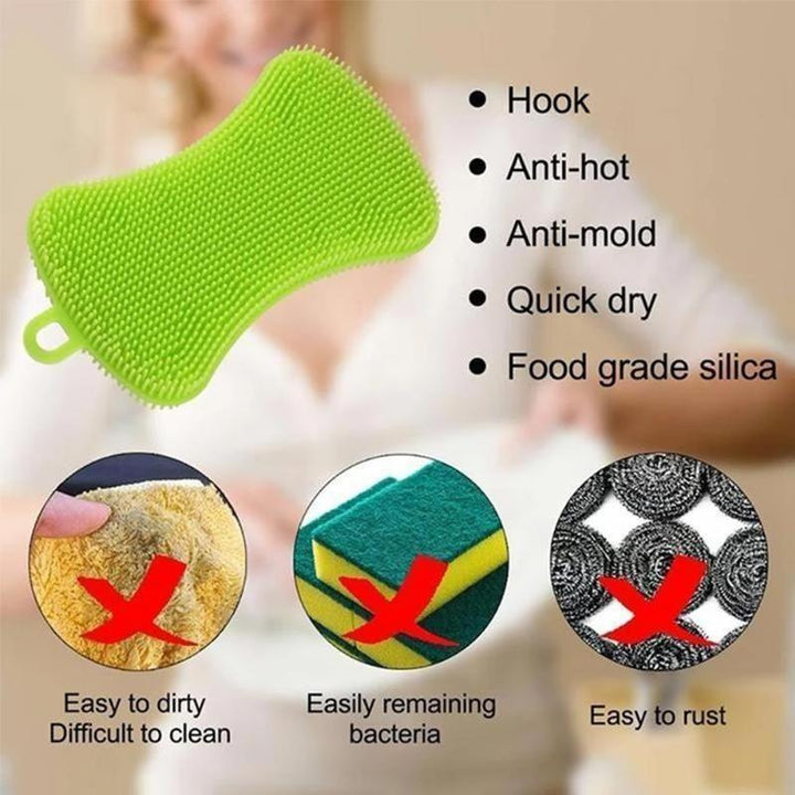 BowLift | Silicone Kitchen Dishwashing Brush