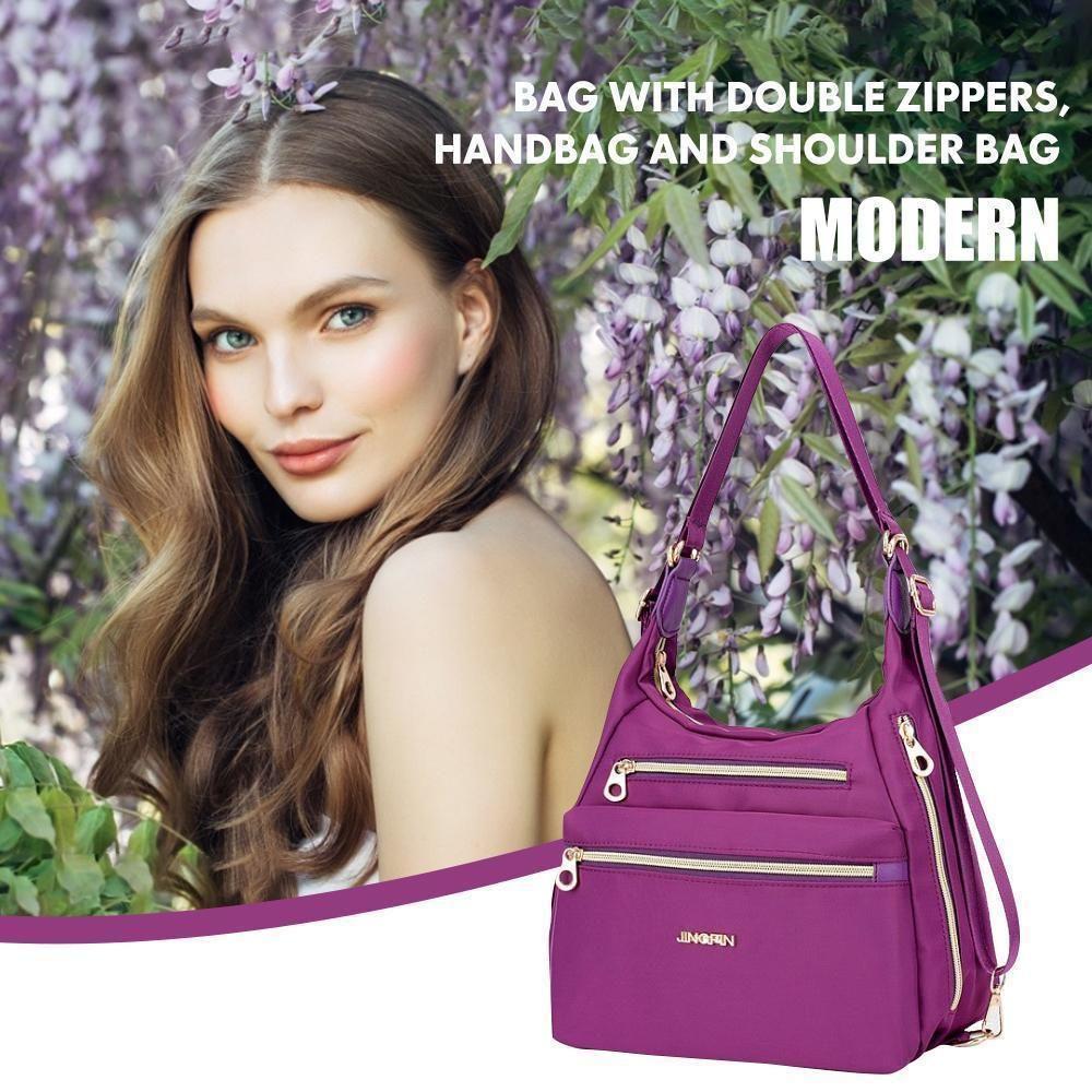 BowLift | Bag with Double Zippers, Handbag and Shoulder Bag
