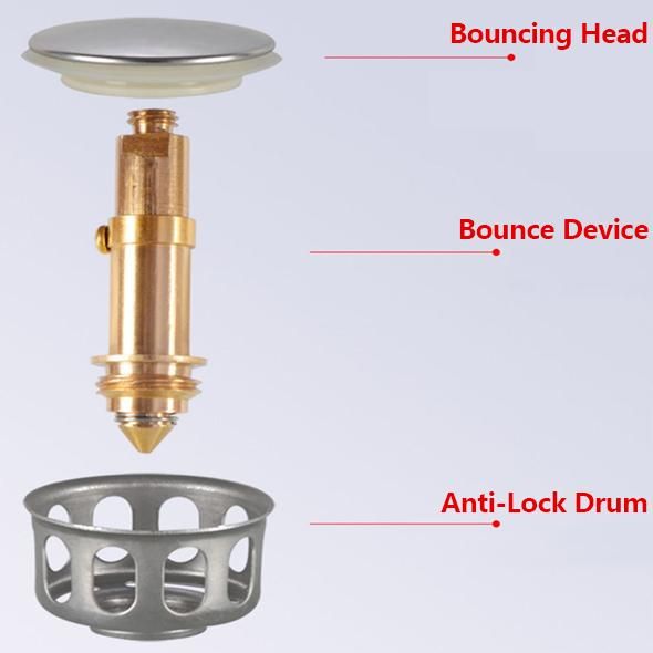 BowLift | Universal Wash Basin Bounce Drain Filter