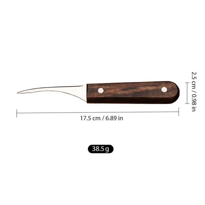 BowLift | Stainless steel shrimp tool with wooden handle