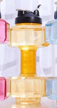 BowLift | Dumbbell water bottle 550ml for fitness & everyday life | 2-in-1 design