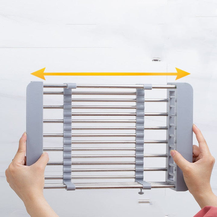 BowLift | Expandable Sink Draining Rack – Space-saving Dish and Vegetable Holder for the Kitchen