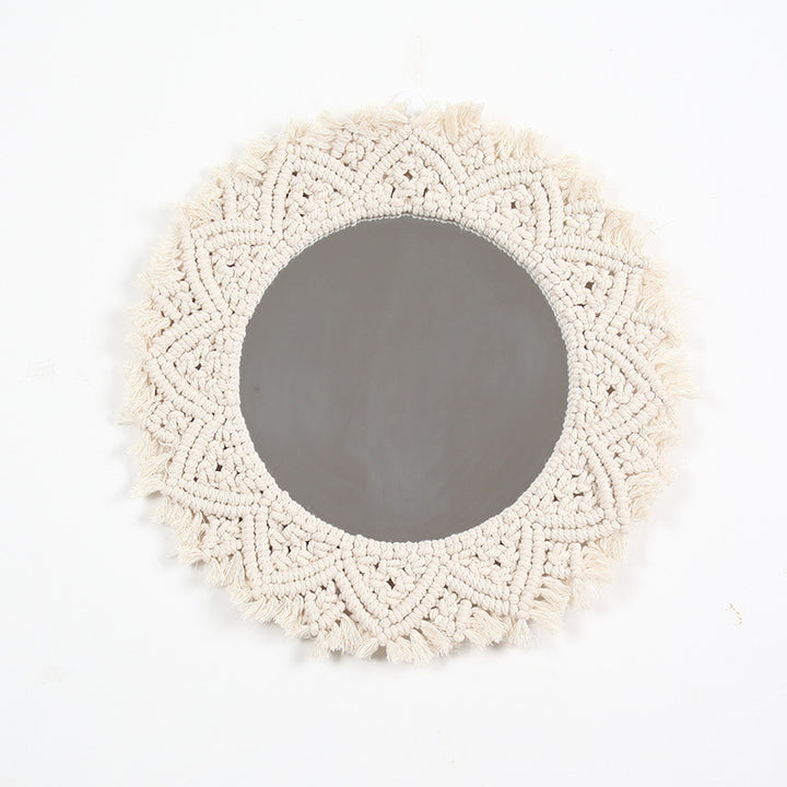 Decorative Macrame Wall Mirror Bowlift