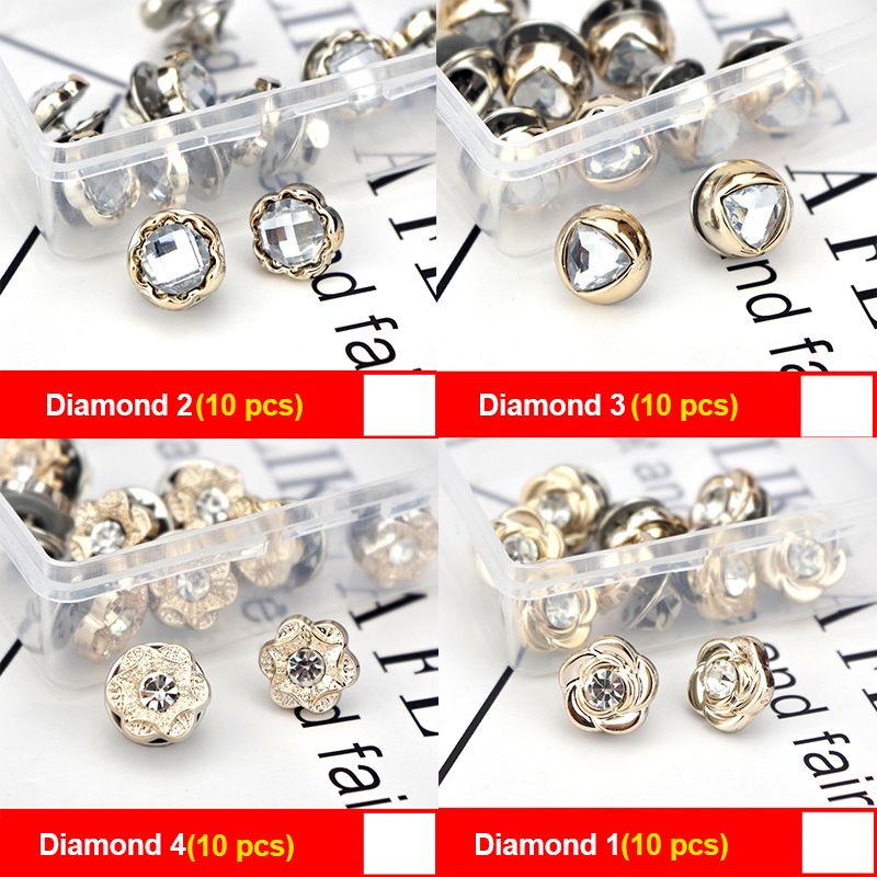 BowLift | Metal craft replacement button pins, removable shirt buttons