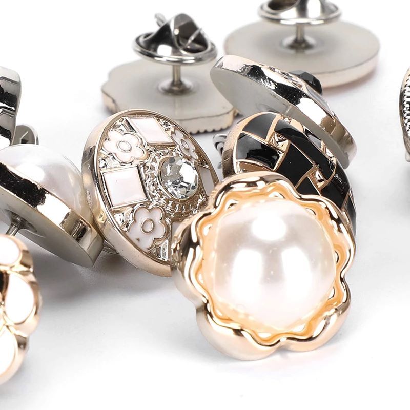 BowLift | Metal craft replacement button pins, removable shirt buttons