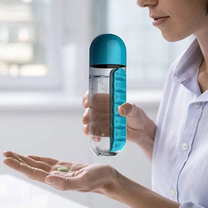 BowLift | 2 in 1 Daily Pill Box Water Bottle