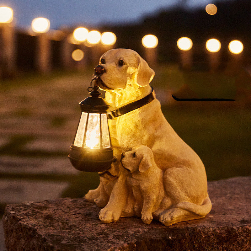 BowLift | Solar Garden Dog Light | Handmade & Weatherproof | Automatic Light | Model BellaLu