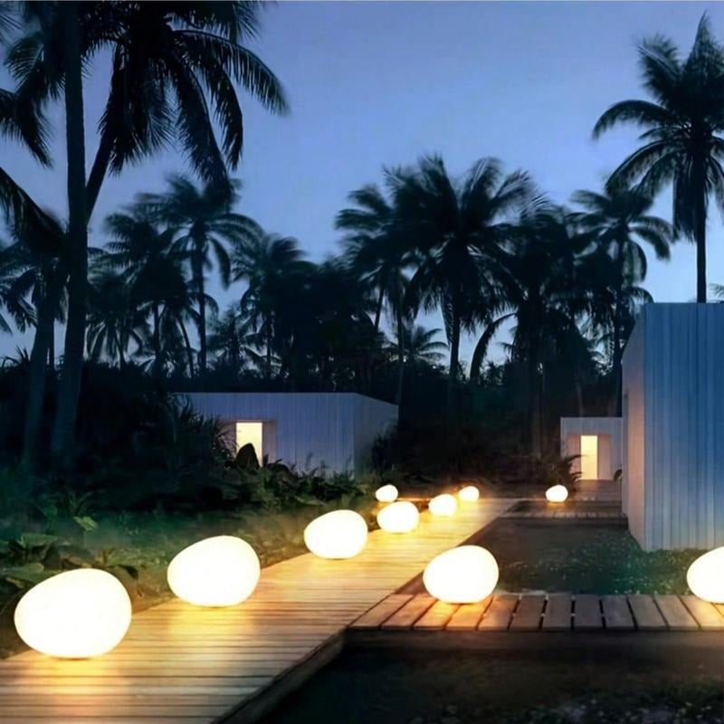 LuminaStone — Enchants your garden with warm, wireless light for magical evenings | Bowlift