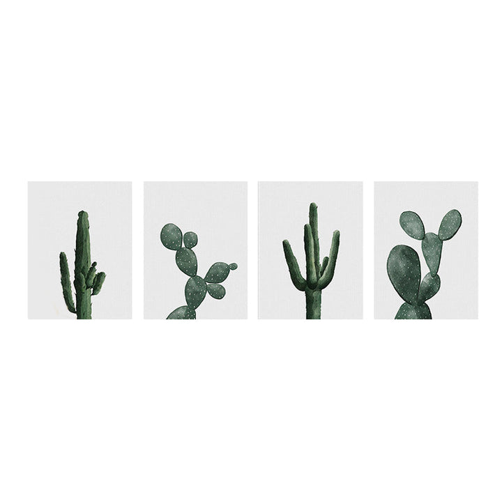 BowLift | Tropical Plant Cactus Wall Decoration Green Texture Surface Canvas Print for Living Room