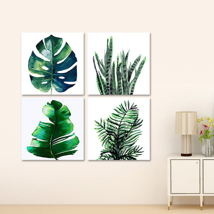 BowLift | Stylish tropical leaf art print for bedroom Botanical wall decoration in green