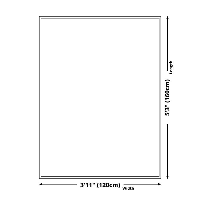 BowLift | Large Bedroom Rug Modern Geography Mountain House Pattern Rug Polyester Anti-Slip Back Rug