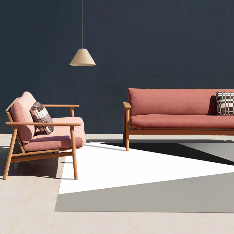 Modern living room rug in gray and white, color block triangle print, rug made of polyester, washable area rug | Bowlift