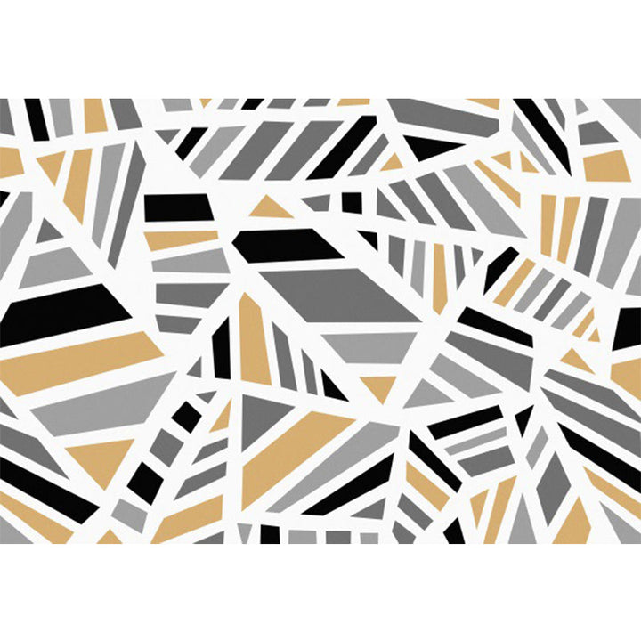 Minimalist modern rug in gray geometry irregular shape pattern rug polyester non-slip backing rug for home decor | Bowlift