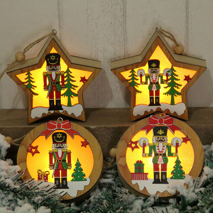Decorative Star-Shaped Nutcracker Light Bowlift