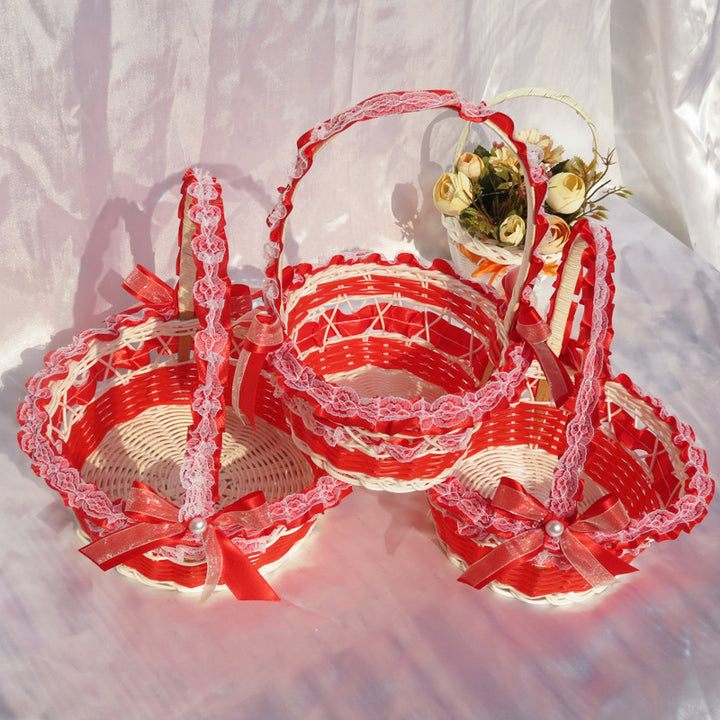 Heart-Shaped Decorative Basket Bowlift