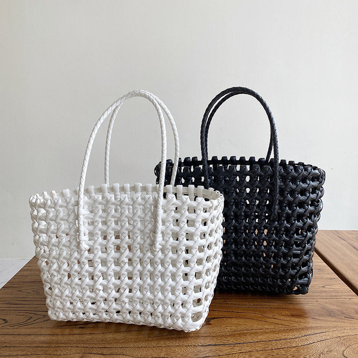 Stylish and Practical Shopping Bag Made of Woven Material Bowlift