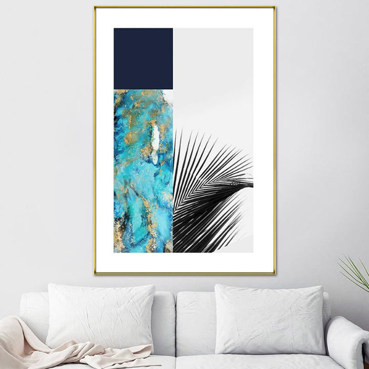 BowLift | Multicolored abstract canvas print tropical textured wall art for home